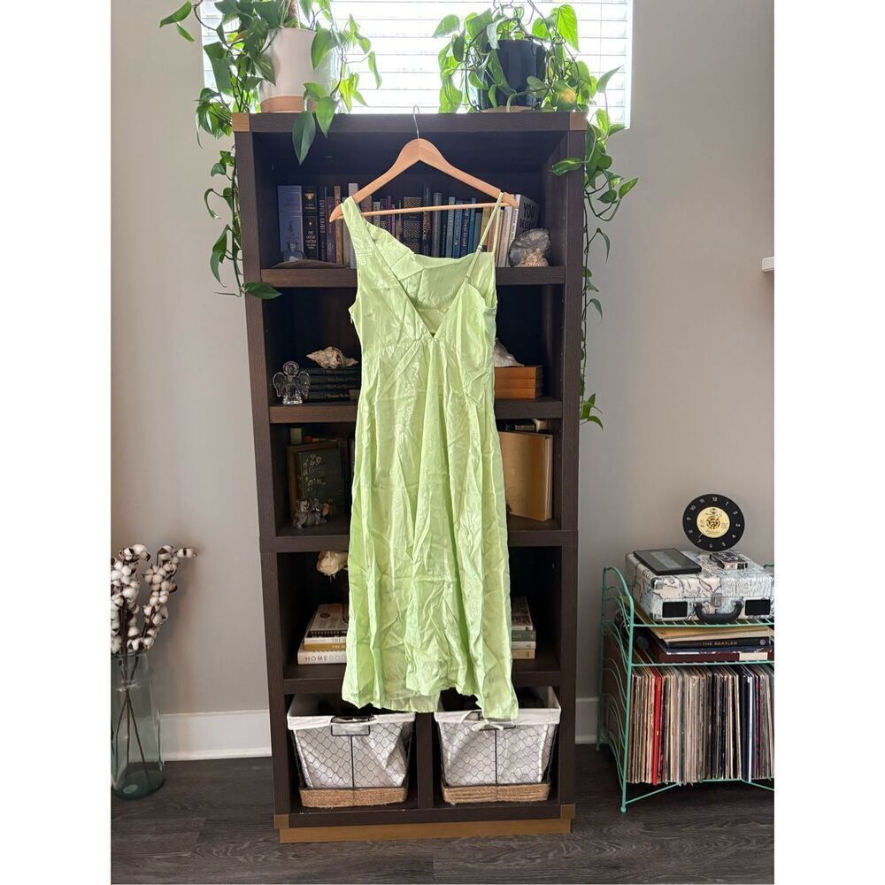 NWT For Love & Lemons Ilana Midi Dress In Green Size Large - Picture 9 of 13